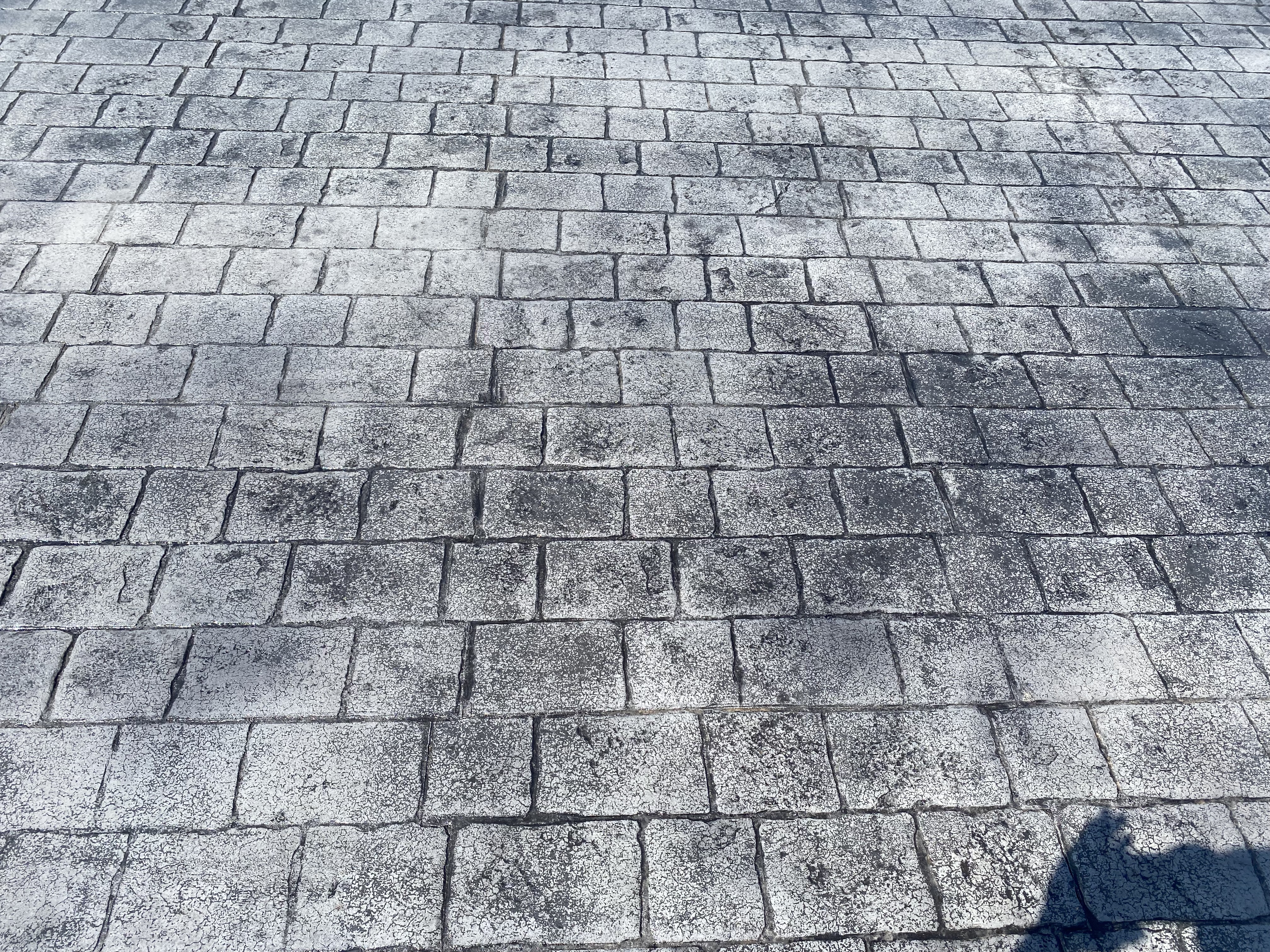 Stamped patio surface