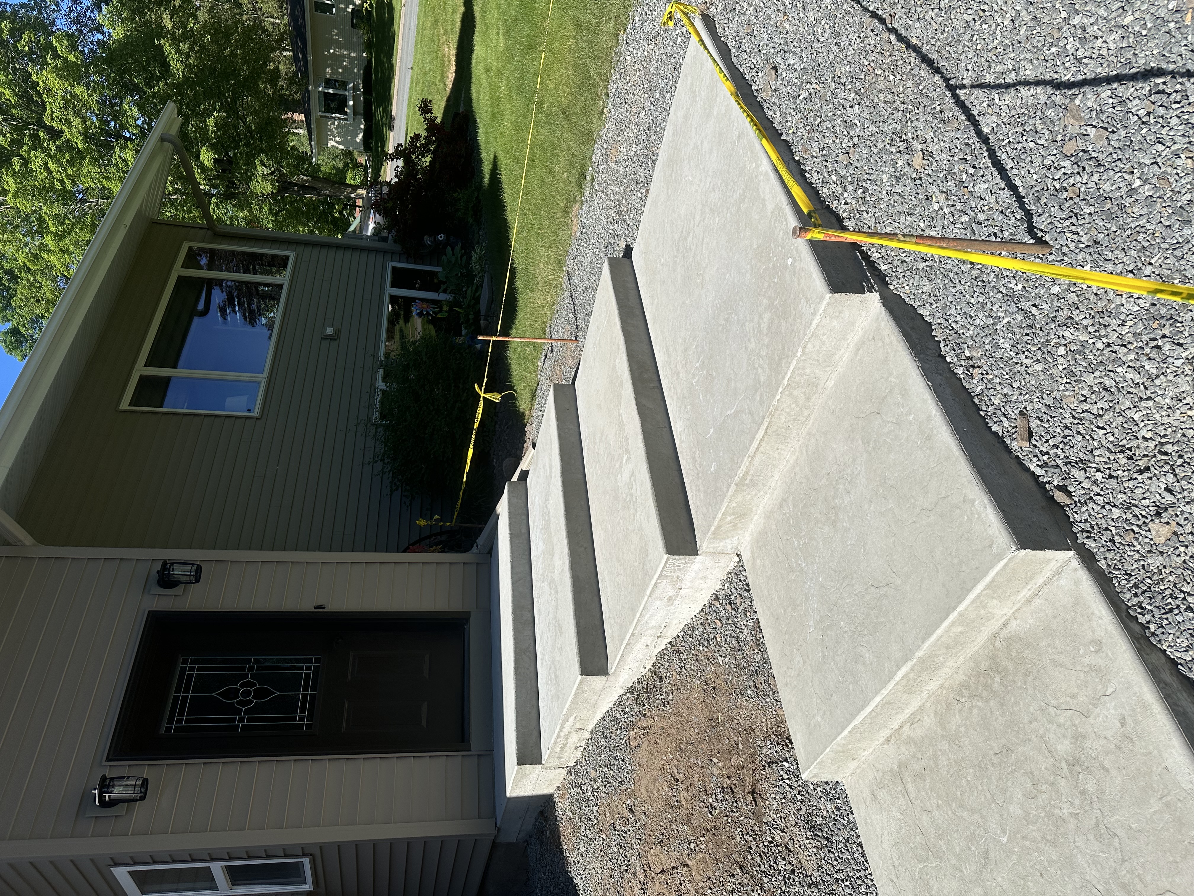Concrete entry steps — residential